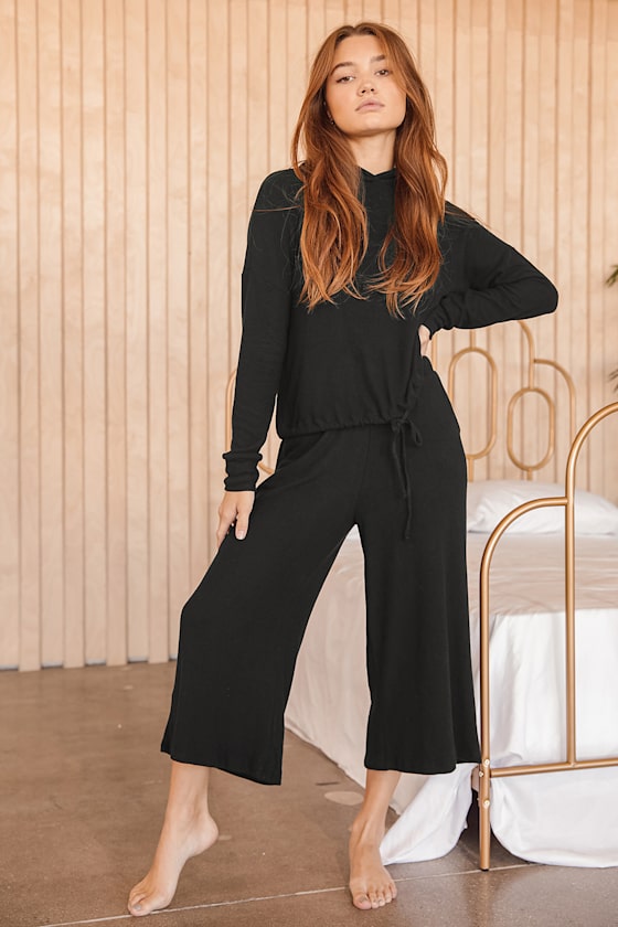 Black Pants - Wide-Leg Pants - Lounge Pants - Palazzo Pants - Lulus