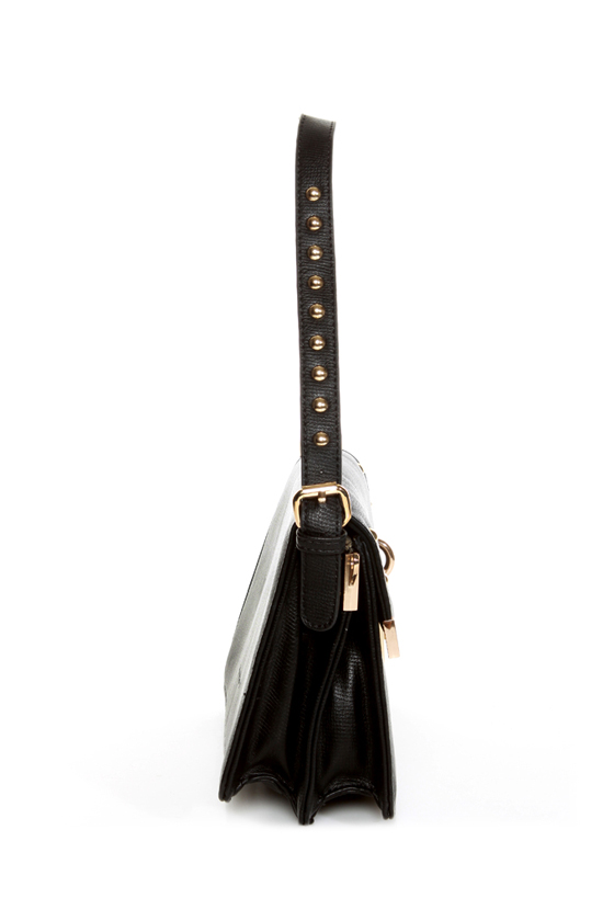 Melie Bianco Maggie Studded Black Purse