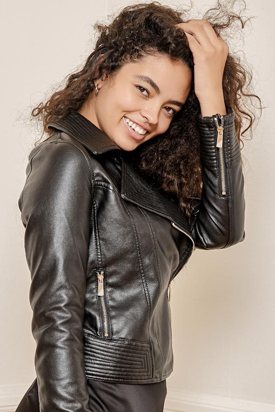 Black Jacket Quilted Jacket Cropped Jacket Moto Jacket Lulus