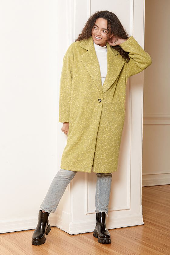light green coat