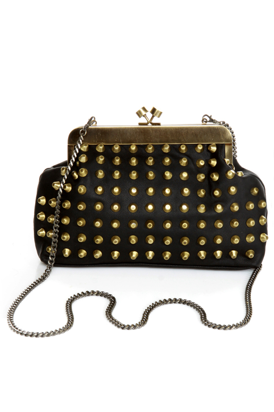 Outward Appearance Studded Black Purse