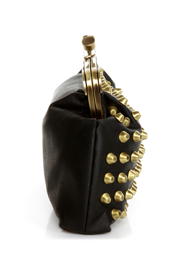 Outward Appearance Studded Black Purse