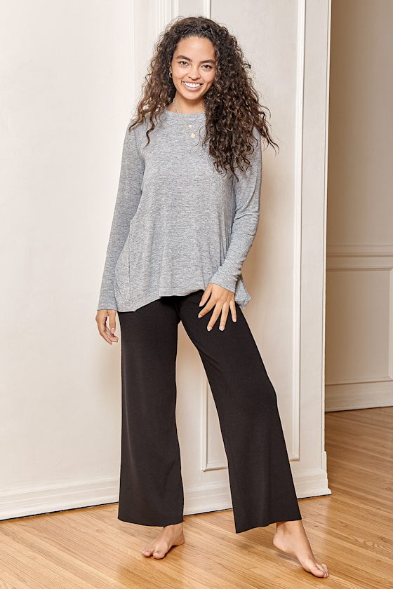 Keep Focus Heather Grey Long Sleeve Top 2