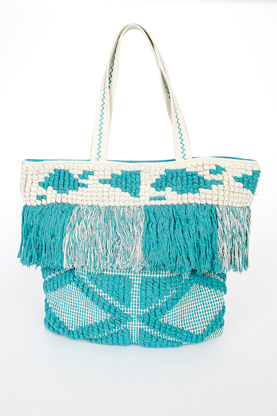 turquoise tote