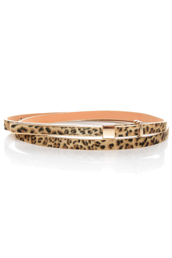 Pillow Skinny Animal Print Belt