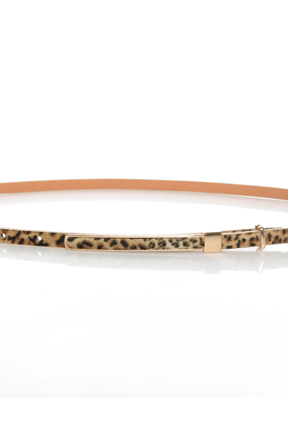 Pillow Skinny Animal Print Belt