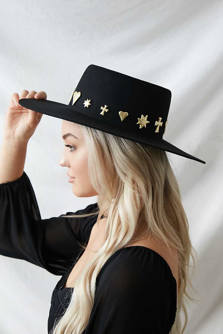 Lack of Color Celestial - Black Hat - Wool Hat - Boater Hat  display picture 3