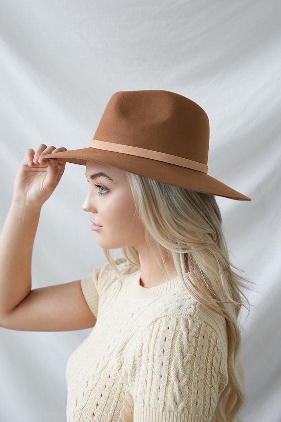 The Grove Brown Wool Fedora Hat 1