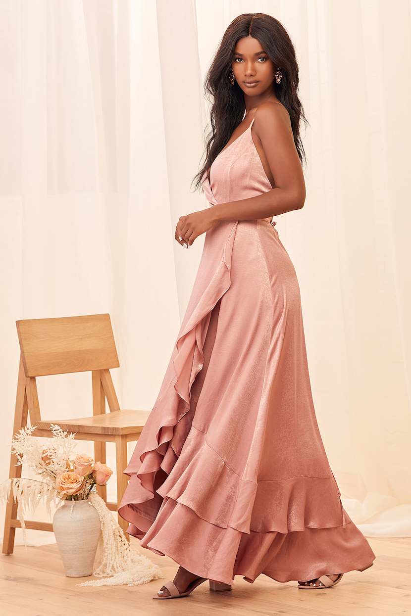 green emerald velvet dress Rose Garden Tiered Ruffle Floral Trim Maxi Dress White– Selfie Leslie