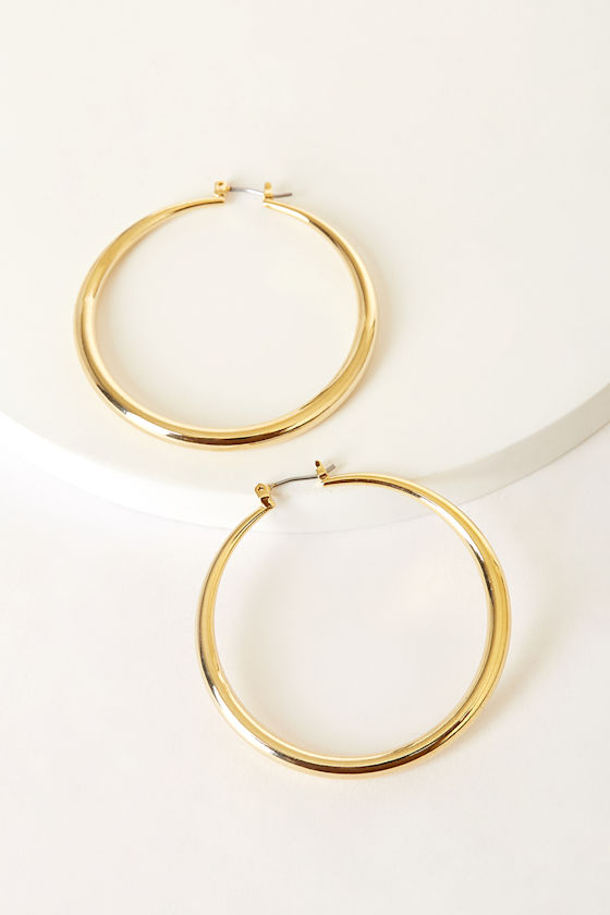 Simply You Gold Hoop Earrings 1