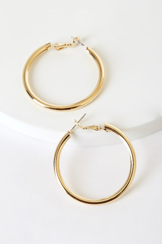 Better This Way Gold Hoop Earrings