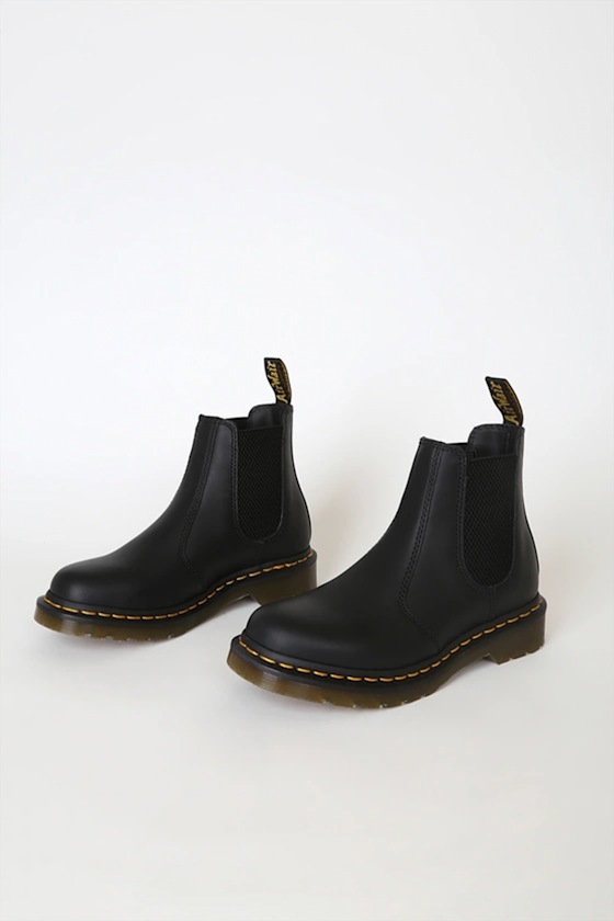 2976 Black Nappa Leather Chelsea Boots 8