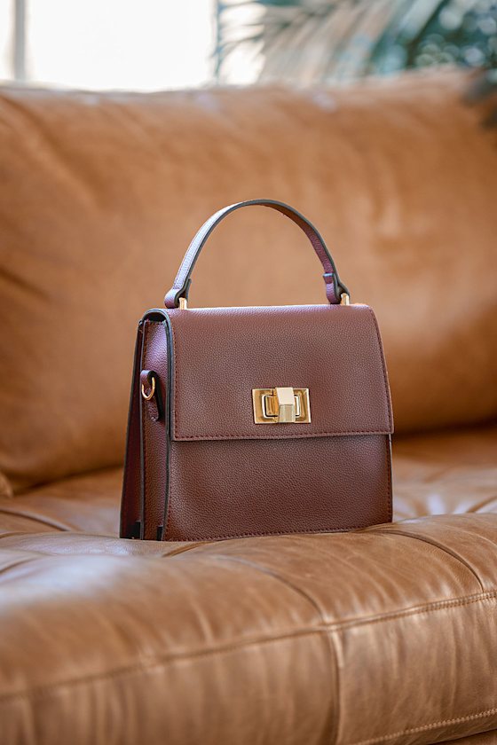 Burgundy Crossbody Bag - Pebbled Crossbody Bag - Faux