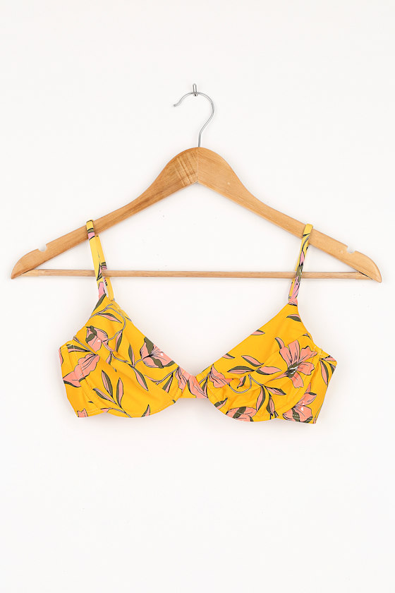 Antobellum collection trendy 2 piece exotic marigold bikini lingerie set main image 0