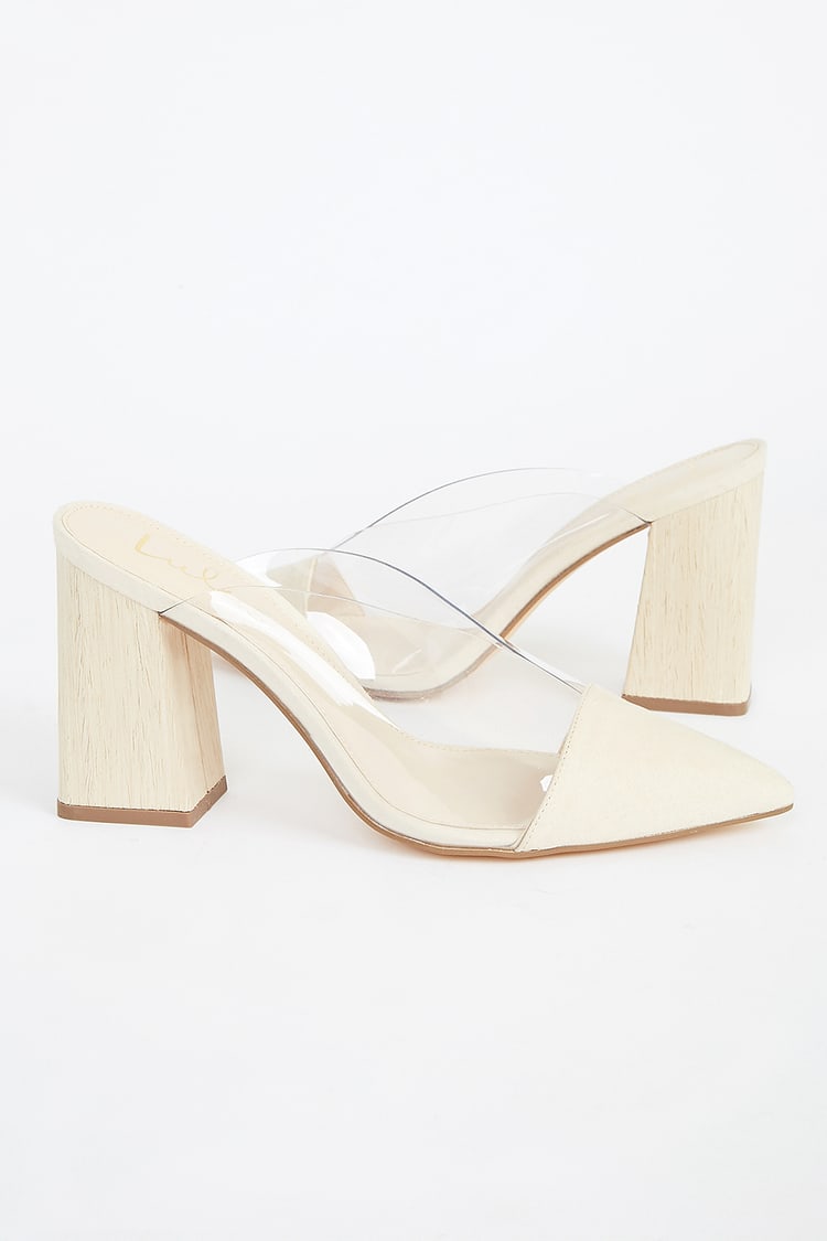 Shilo Light Natural Suede Pointed-Toe Pumps