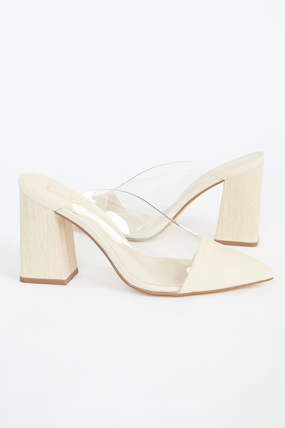 Shilo Light Natural Suede Pointed-Toe Pumps 2