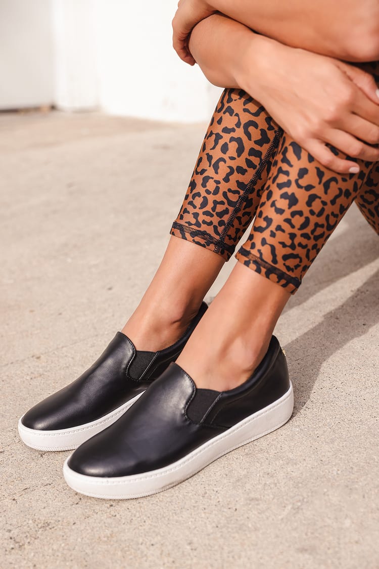 Lulus | Dylann White Slip-On Flatform Sneakers | Size 8