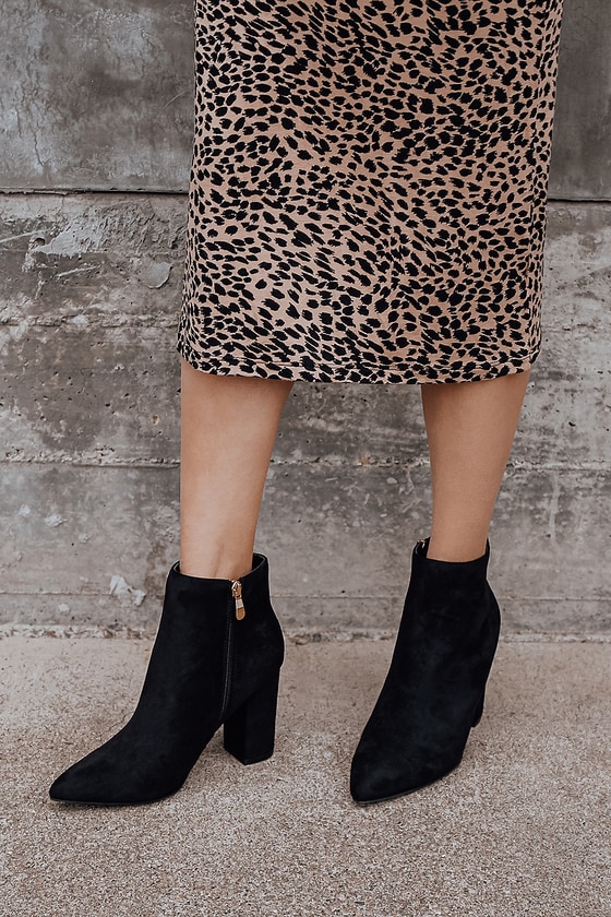 women's high heel booties