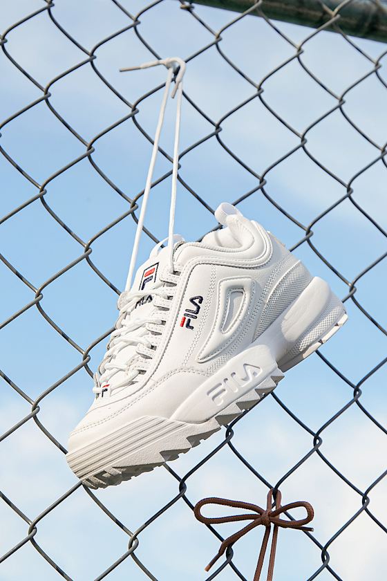 Disruptor II Premium White Sneakers 1