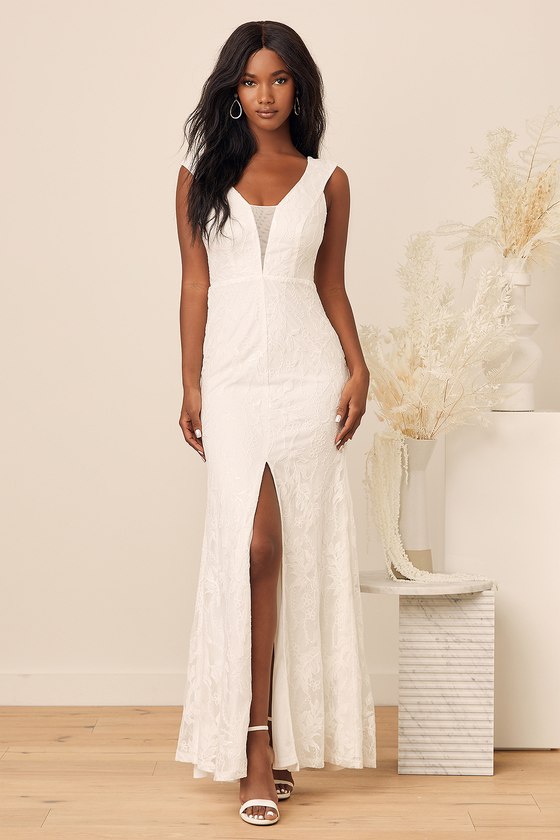 as you wish embroidered lace maxi dress