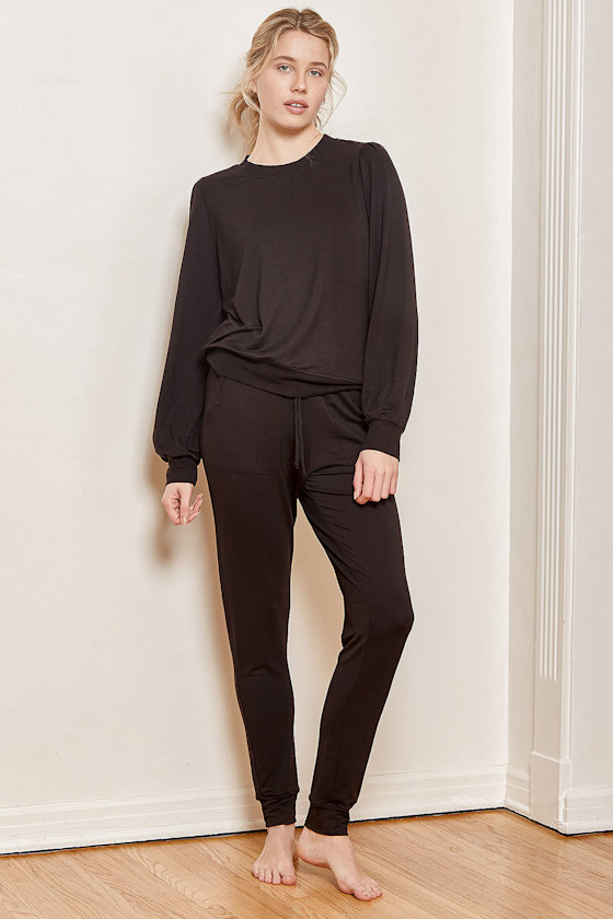 Hit the Snooze Black Long Sleeve Pullover Sweatshirt 2
