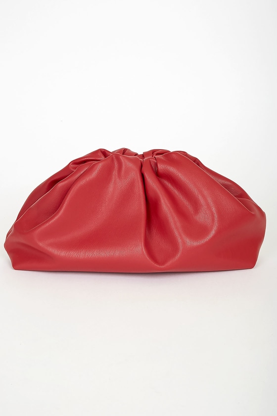 Ruched clutch on sale