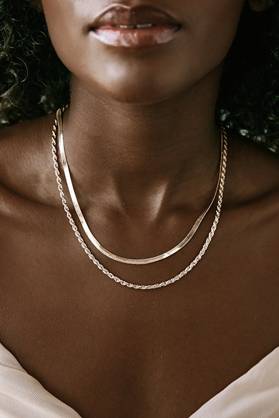 Chic Gold Necklace - Layered Necklace 