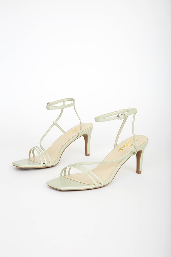 Buy > sage green strappy heels > in stock