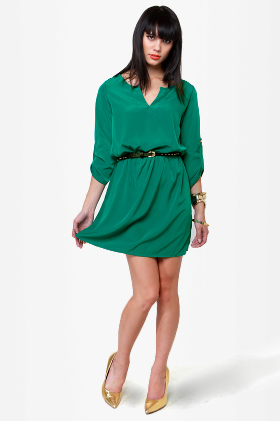 Keeping It Casual Green Dress