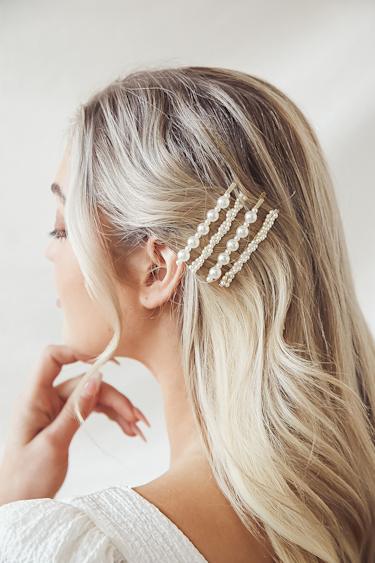 Gold and Pearl Hair Pin Set Pearl Hair Pins Bobby Pin Set Lulus