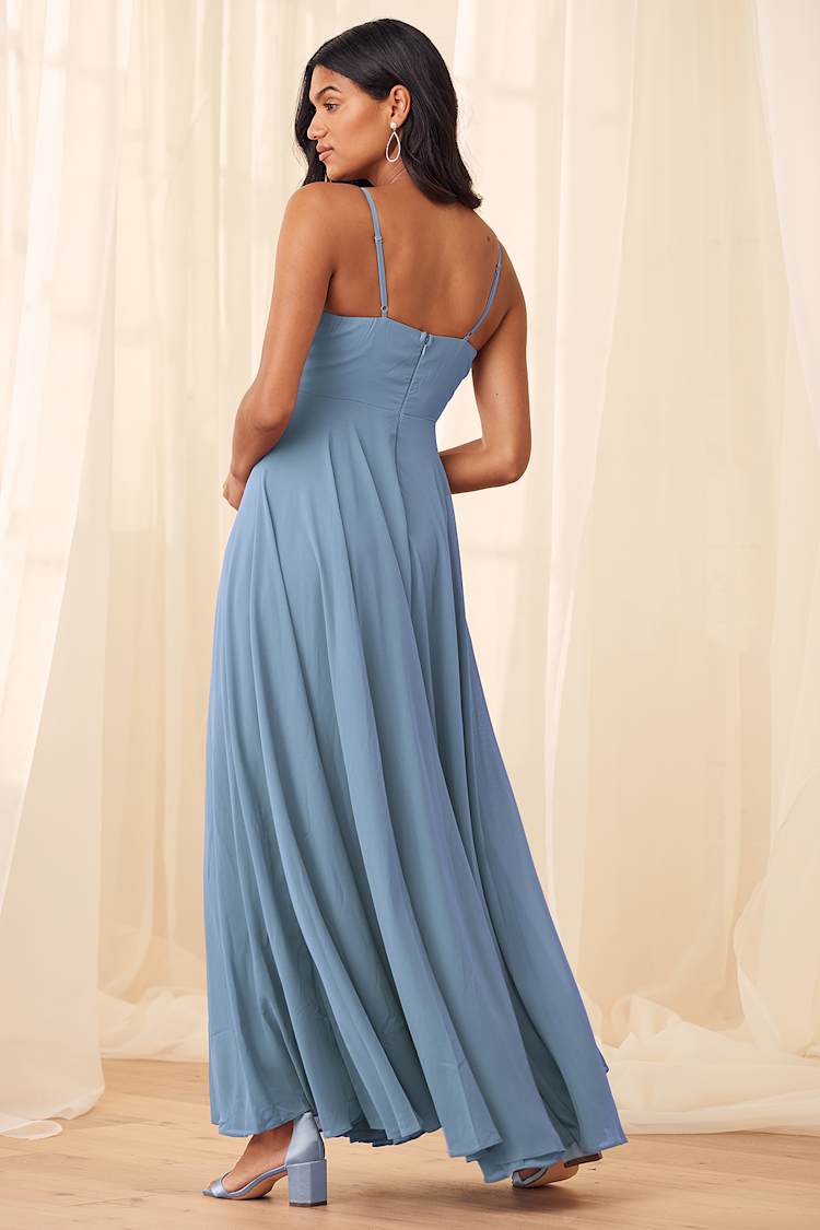 slate blue bridesmaid dress Slate Blue Convertible Jenny Yoo Bridesmaid Dresses
