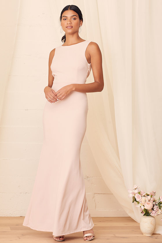 Call My Name Blush Pink Backless Maxi Dress 6