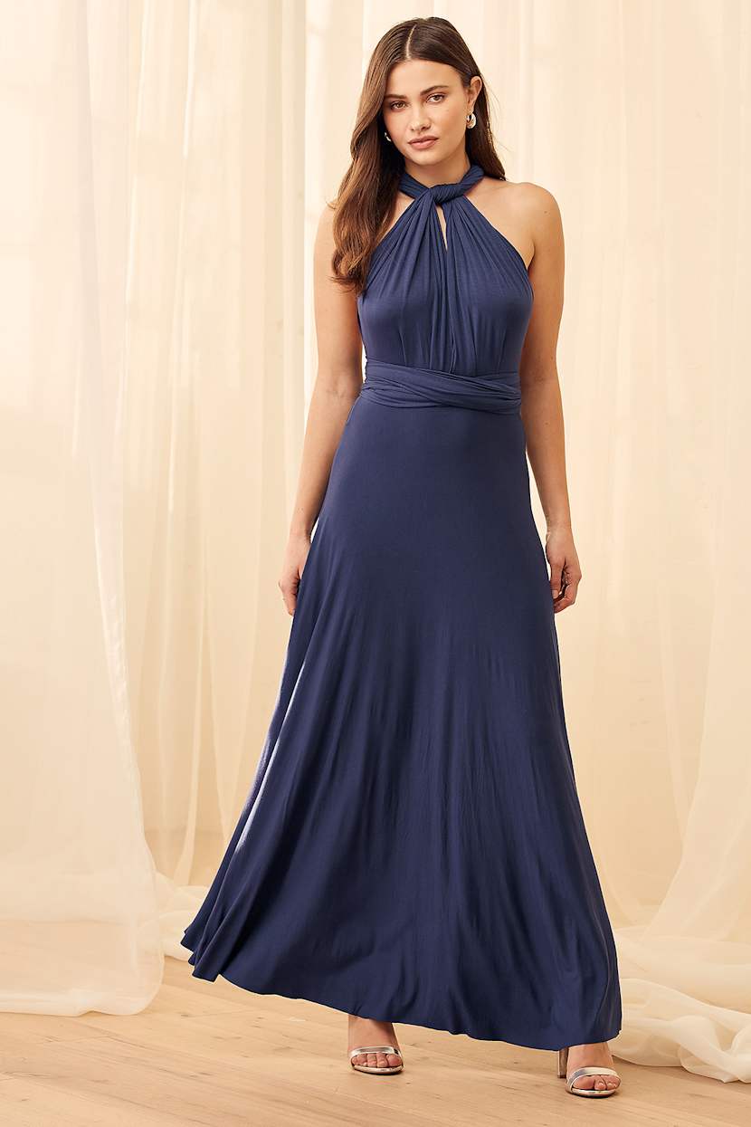 Navy Blue Bridesmaid Dress - Convertible Dress - Infinity Dress - Lulus Navy Blue Bridesmaid Dress - Convertible Dress - Infinity Dress - Lulus