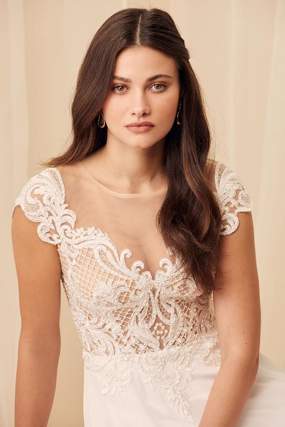 Loving You Truly White Beaded Embroidered Cap Sleeve Maxi Dress 5