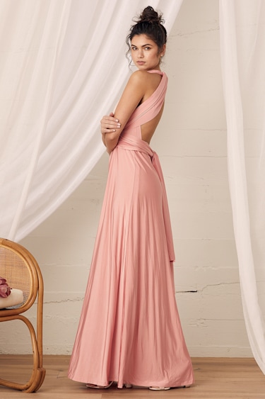 Convertible Dress - Blush Pink Maxi Dress - Infinity Dress - Lulus Convertible Dress - Blush Pink Maxi Dress - Infinity Dress - Lulus