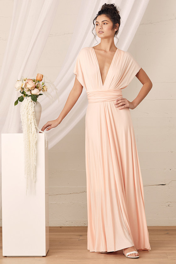 Tricks of the Trade Blush Pink Maxi Dress 1