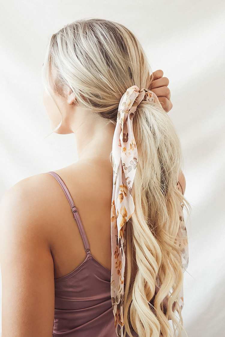 Ponytail How To Tie Scarf Around Hair Ponytail How To Tie A