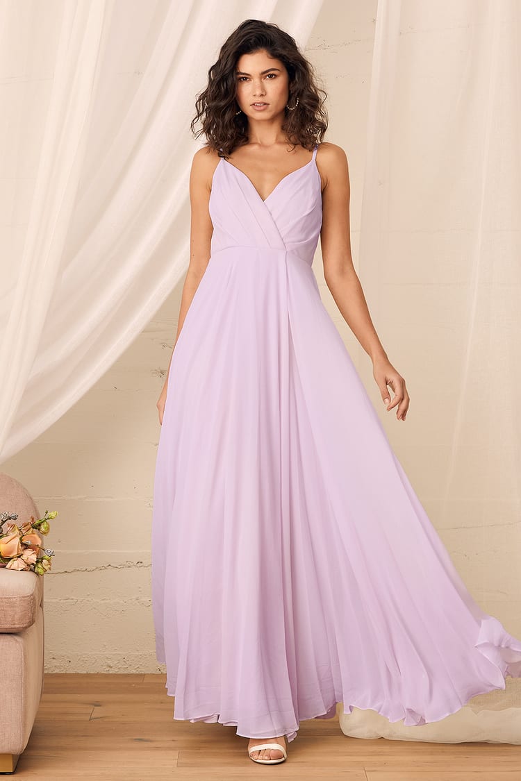 Lovely Lavender Dress - Maxi Dress - Gown - Bridesmaid Dress - Lulus