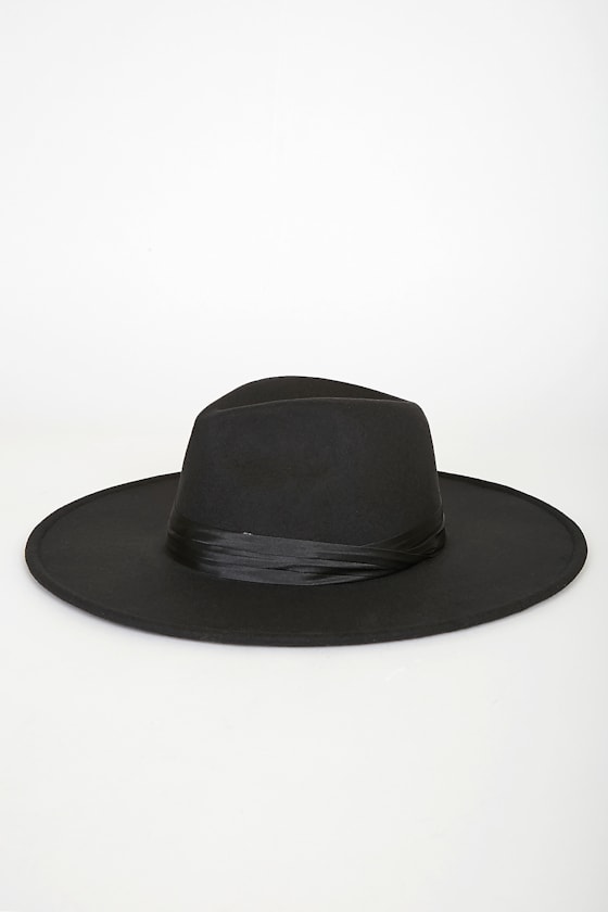 Take the Scenic Route Black Fedora Hat 1