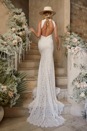 Love Everlasting White Floral Lace Mermaid Maxi Dress