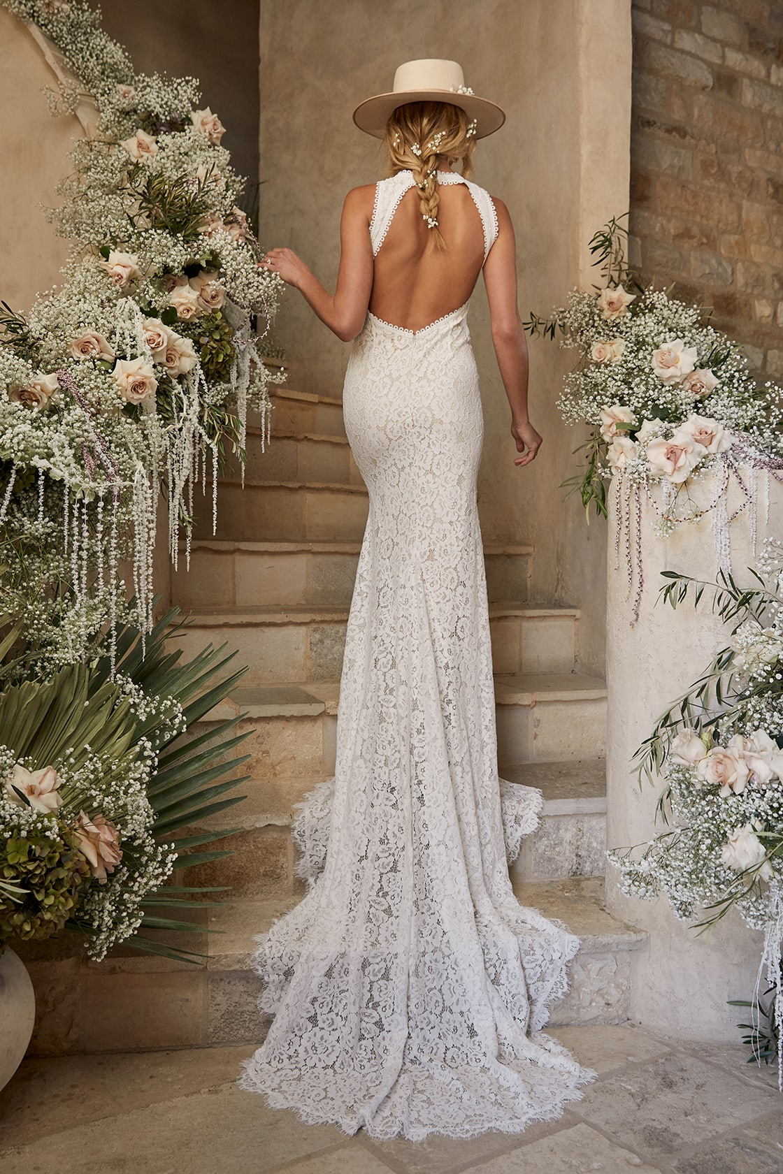 Love Everlasting White Floral Lace Mermaid Maxi Dress