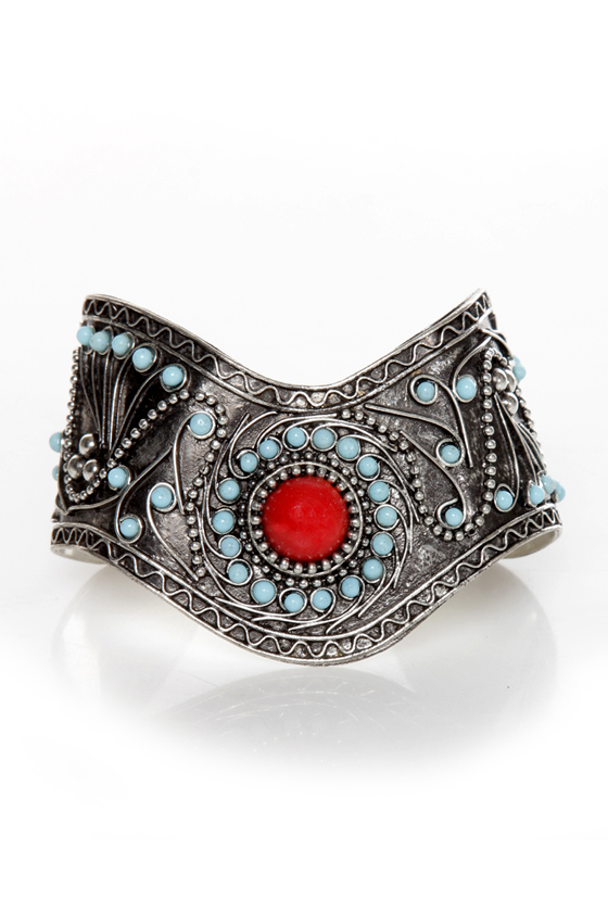 My Sedona Red and Turquoise Cuff