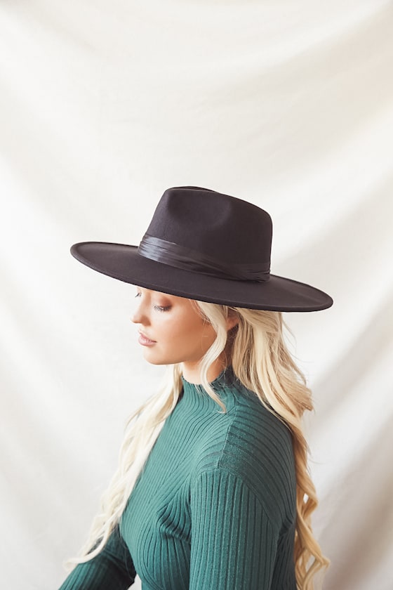 Take the Scenic Route Black Fedora Hat 1