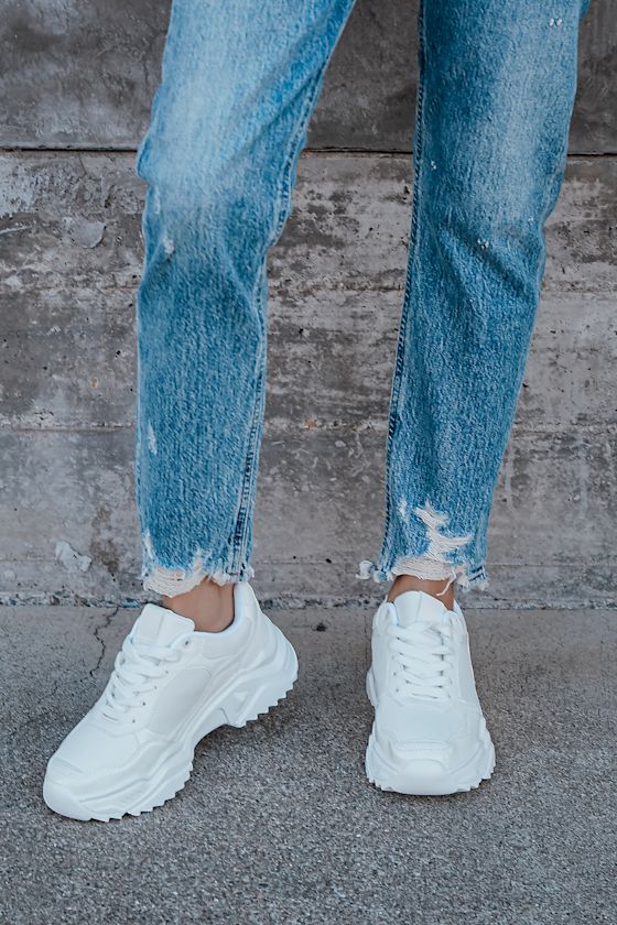 Danie White Chunky Sneakers 4