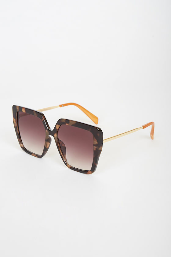 Shady Ways Brown Tortoise Oversized Sunglasses 1