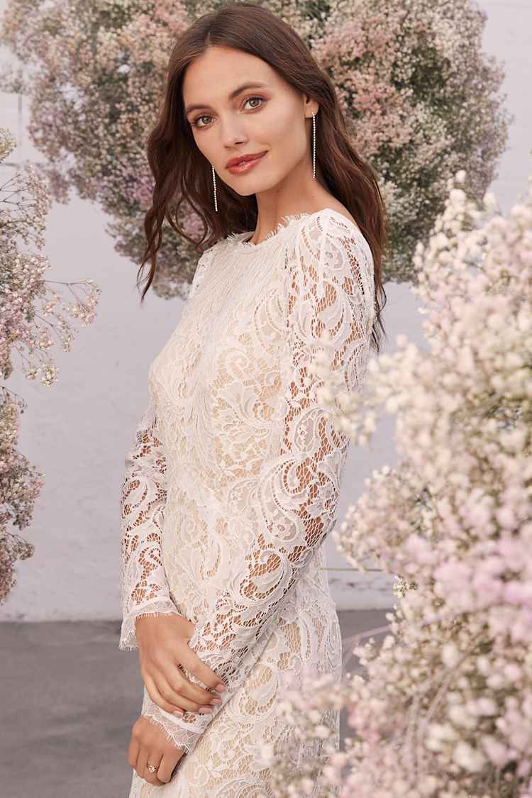 chinese dress ladies Vintage Lace Bell Sleeve Dress