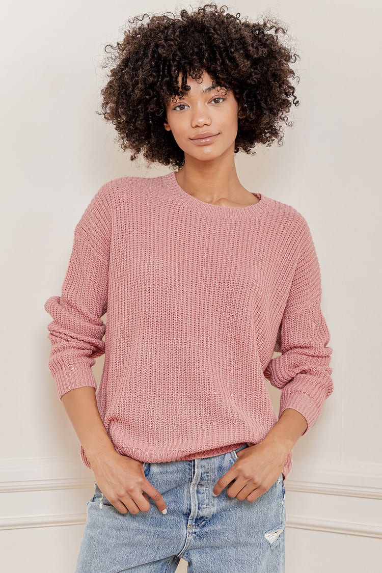 Such a Dear Light Pink Pullover Sweater