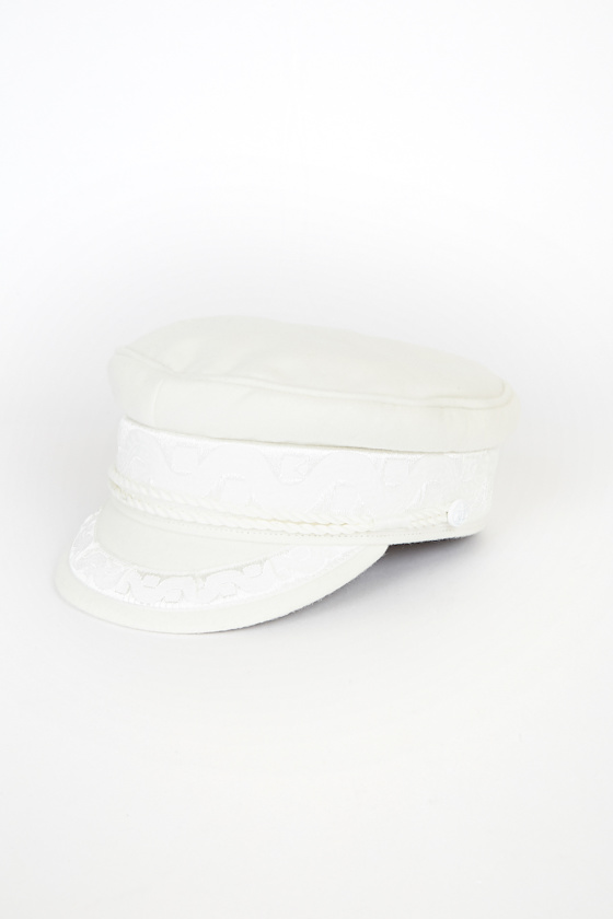 Riviera White Fisherman Cap 1