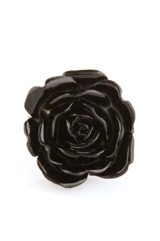 Zad Extreme Rose Black Rose Ring