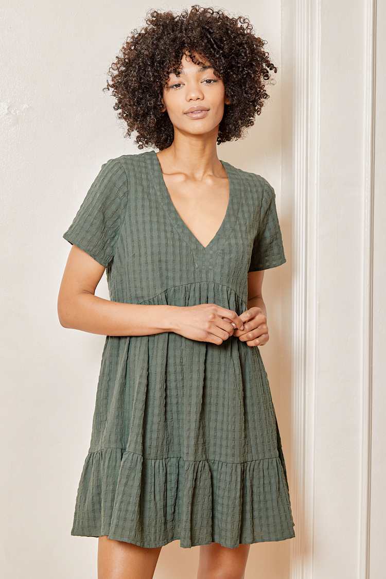 drop waist babydoll dress Trendy, Chic Women's Clothing Boutique LE LIS In The Wildflowers 100% Cotton Babydoll Dress, Rust, Female, Size S Lane 201 main image 1